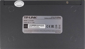 Коммутатор TP-Link TL-SF1008P 8x100Mb 4PoE 57W неуправляемый - купить недорого с доставкой в интернет-магазине