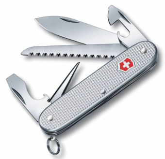 Нож перочинный Victorinox Farmer Alox (0.8241.26) 93мм 9функц. серебристый карт.коробка - купить недорого с доставкой в интернет-магазине
