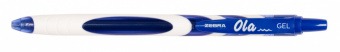 Ручка гелев. автоматическая Zebra Ola (81912) синий d=0.7мм син. черн. линия 0.5мм резин. манжета - купить недорого с доставкой в интернет-магазине