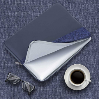 Чехол для ноутбука 13.3" Riva 7903 синий полиэстер - купить недорого с доставкой в интернет-магазине