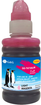 Чернила G&G GG-T6736LM светло-пурпурный 100мл для Epson L800, L805, L810, L850 - купить недорого с доставкой в интернет-магазине