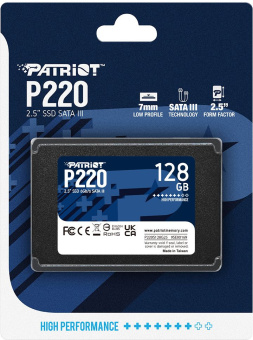 Накопитель SSD Patriot SATA III 128GB P220S128G25 P220 2.5" - купить недорого с доставкой в интернет-магазине