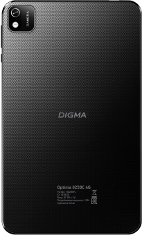 Планшет Digma Optima 8259C 4G T310 (1.8) 4C RAM2Gb ROM32Gb 8" IPS 1280x800 3G 4G Android 12 черный 2Mpix 2Mpix BT GPS WiFi Touch microSD 128Gb 4000mAh - купить недорого с доставкой в интернет-магазине