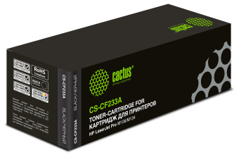 Картридж лазерный Cactus CS-CF233A CF233A черный (2300стр.) для HP LJ Pro M106/M134 - купить недорого с доставкой в интернет-магазине