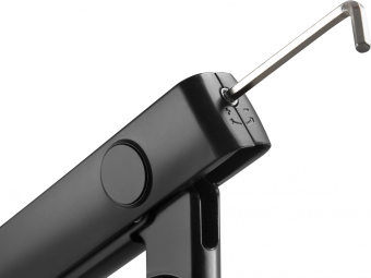 Кронштейн для мониторов Ultramounts UM709 черный 17"-32" макс.8кг крепление к столешнице поворот и наклон - купить недорого с доставкой в интернет-магазине