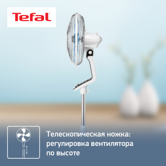 Вентилятор напольный Tefal Turbo Silence VF5640F2 70Вт скоростей:4 белый - купить недорого с доставкой в интернет-магазине