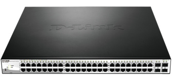 Коммутатор D-Link DGS-1210-52/F 48G 4GBIC управляемый - купить недорого с доставкой в интернет-магазине