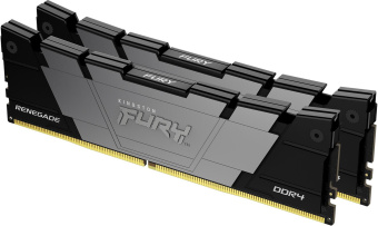Память DDR4 2x32GB 3600MHz Kingston KF436C18RB2K2/64 Fury Renegade Black RTL Gaming PC4-28800 CL18 DIMM 288-pin 1.35В dual rank с радиатором Ret - купить недорого с доставкой в интернет-магазине