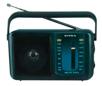 Радиоприемник портативный Supra ST-14 черный - купить недорого с доставкой в интернет-магазине