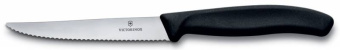 Нож кухонный Victorinox Swiss Classic (6.7233.20) стальной для стейка лезв.110мм серрейт. заточка черный без упаковки - купить недорого с доставкой в интернет-магазине