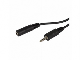 Кабель аудио Ningbo Jack 3.5 (m)/Jack 3.5 (f) 2м. черный (JAAC003-2) - купить недорого с доставкой в интернет-магазине