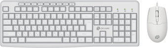 Клавиатура + мышь Оклик S650 клав:белый мышь:белый USB (1875257) - купить недорого с доставкой в интернет-магазине