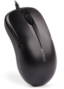 Мышь A4Tech OP-560NUS черный оптическая (1200dpi) silent USB (2but) - купить недорого с доставкой в интернет-магазине