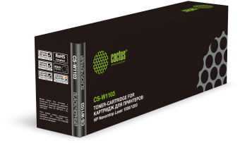 Картридж лазерный Cactus CS-W1103 W1103 черный (2500стр.) для HP Neverstop Laser 1000/1200 - купить недорого с доставкой в интернет-магазине
