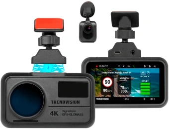 Видеорегистратор с радар-детектором TrendVision DriveCam Real 4K Signature LNA GPS ГЛОНАСС - купить недорого с доставкой в интернет-магазине