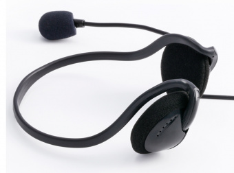 Наушники с микрофоном Hama NHS-P100 черный 2м накладные шейный обод (00139920) - купить недорого с доставкой в интернет-магазине