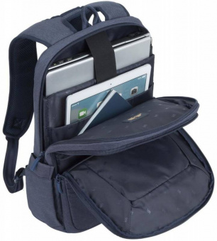 Рюкзак для ноутбука 15.6" Riva 7760 синий полиэстер - купить недорого с доставкой в интернет-магазине