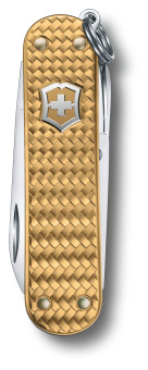 Нож перочинный Victorinox Classic Precious Alox (0.6221.408G) 58мм 5функц. золотистый подар.коробка - купить недорого с доставкой в интернет-магазине