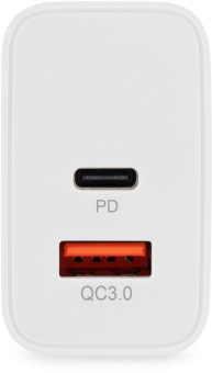 Сетевое зар./устр. Digma DGW3D 30W 3A (PD+QC) USB-C/USB-A универсальное белый (DGW3D0F110WH) - купить недорого с доставкой в интернет-магазине