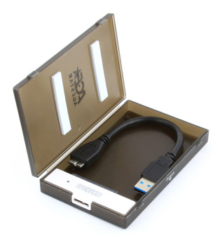 Внешний корпус для HDD/SSD AgeStar 3UBCP1-6G SATA USB3.0 пластик черный 2.5" - купить недорого с доставкой в интернет-магазине