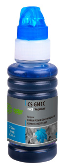 Чернила Cactus CS-GI41C GI-41 C голубой 70мл для Canon PIXMA G1420/G2420/G2460/G3420/G3460 - купить недорого с доставкой в интернет-магазине