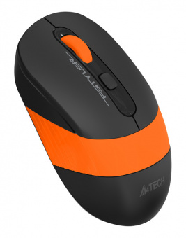Мышь A4Tech Fstyler FG10S черный/оранжевый оптическая (2000dpi) silent беспроводная USB для ноутбука (4but) - купить недорого с доставкой в интернет-магазине