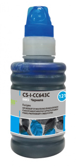 Чернила Cactus CS-I-CC643C голубой 100мл для HP DJ D1663/D2563/D2663/D5563/PS C4683/C4783 - купить недорого с доставкой в интернет-магазине