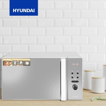 Микроволновая Печь Hyundai HYM-D3002 20л. 700Вт серебристый - купить недорого с доставкой в интернет-магазине