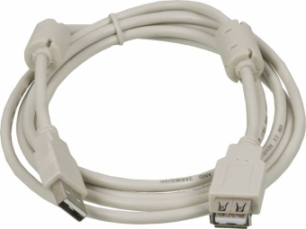 Кабель-удлинитель Ningbo USB A(m) USB A(f) 1.8м (USB2.0-AM/AF-1.8M-MG) феррит.кольца - купить недорого с доставкой в интернет-магазине