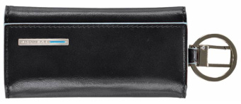 Ключница Piquadro Blue Square PC1397B2/N черный натур.кожа - купить недорого с доставкой в интернет-магазине