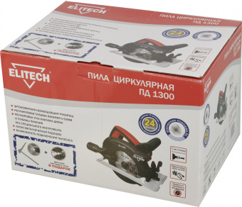 Циркулярная пила (дисковая) Elitech ПД 1300 1300Вт (настольная) - купить недорого с доставкой в интернет-магазине