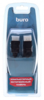 Кабель аудио-видео Buro DisplayPort (m)/HDMI (m) 1.8м. Позолоченные контакты черный (BHP RET HDMI_DPP18) - купить недорого с доставкой в интернет-магазине