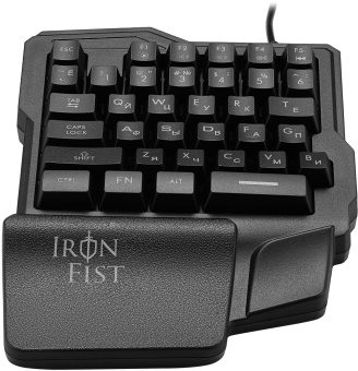 Игровой блок Оклик 701G IRON FIST черный USB for gamer LED (подставка для запястий) (1196590) - купить недорого с доставкой в интернет-магазине