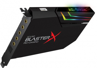 Звуковая карта Creative PCI-E BlasterX AE-5 Plus (BlasterX Acoustic Engine) 5.1 Ret - купить недорого с доставкой в интернет-магазине