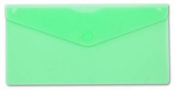 Конверт на кнопке Бюрократ -PK805AGRN пластик 0.18мм зеленый TRAVEL формат - купить недорого с доставкой в интернет-магазине