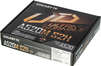 Материнская плата Gigabyte A520M S2H Soc-AM4 AMD A520 2xDDR4 mATX AC`97 8ch(7.1) GbLAN RAID+VGA+DVI+HDMI - купить недорого с доставкой в интернет-магазине