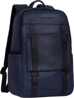 Рюкзак Piquadro David CA6363S130/BLU темно-синий кожа - купить недорого с доставкой в интернет-магазине