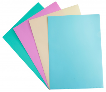 Папка-уголок Бюрократ Pastel -EPAST/PINK A4 пластик 0.18мм розовый - купить недорого с доставкой в интернет-магазине