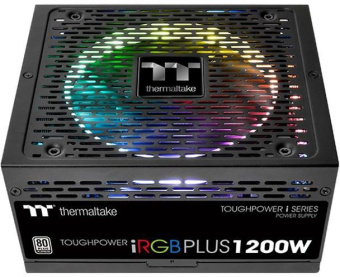 Блок питания Thermaltake ATX 1200W Toughpower iRGB Plus 80+ platinum (24+4+4pin) APFC 140mm fan color LED 12xSATA Cab Manag RTL - купить недорого с доставкой в интернет-магазине