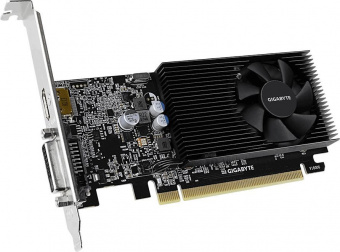 Видеокарта Gigabyte PCI-E GV-N1030D4-2GL NVIDIA GeForce GT 1030 2048Mb 64 DDR4 1177/2100 DVIx1 HDMIx1 HDCP Ret low profile - купить недорого с доставкой в интернет-магазине