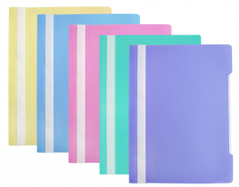 Папка-скоросшиватель Бюрократ Pastel -PSLPAST/PINK A4 прозрач.верх.лист пластик розовый 0.14/0.18 - купить недорого с доставкой в интернет-магазине