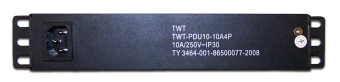 Блок распределения питания Lanmaster TWT-PDU10-10A4P гор.размещ. 4xSchuko 10A - купить недорого с доставкой в интернет-магазине