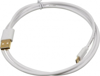 Кабель 2A Square USB (m)-micro USB (m) 1м белый - купить недорого с доставкой в интернет-магазине