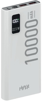 Мобильный аккумулятор Hiper EP 10000 10000mAh 3A QC PD 3xUSB черный (EP 10000 BLACK) - купить недорого с доставкой в интернет-магазине