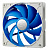 Вентилятор Deepcool UF120 120x120mm черный/синий 4-pin 18-30dB 172gr Ret