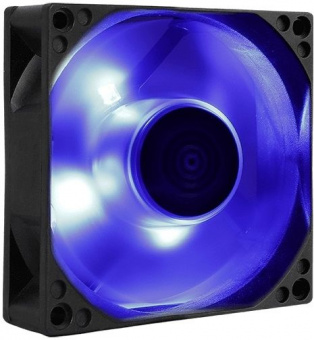 Вентилятор Aerocool Motion 8 Blue-3P 80x80mm 3-pin 25dB 90gr LED Ret - купить недорого с доставкой в интернет-магазине