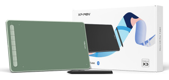 Графический планшет XPPen Deco Deco LW Green USB зеленый - купить недорого с доставкой в интернет-магазине