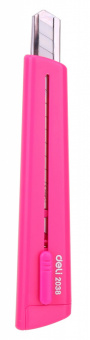 Нож канцелярский Deli E2038PINK 80мм шир.лез.9мм розовый блистер - купить недорого с доставкой в интернет-магазине