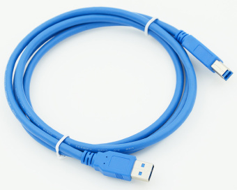 Кабель USB 3.0 A(m) USB 3.0 B (m) 1.5м синий - купить недорого с доставкой в интернет-магазине