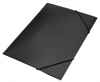 Папка на резинке Buro -PRB04BLACK A4 пластик кор.15мм 0.5мм черный - купить недорого с доставкой в интернет-магазине